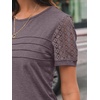 image:imageAUTOMET Short Sleeve Tops for Women Summer Dressy Casual Shirts 2026 BlouseRose Taupe