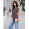 image:imageAUTOMET Short Sleeve Tops for Women Summer Dressy Casual Shirts 2026 BlouseRose Taupe