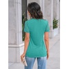 image:imageAUTOMET Short Sleeve Tops for Women Summer Dressy Casual Shirts 2026 BlouseTeal