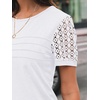 image:imageAUTOMET Short Sleeve Tops for Women Summer Dressy Casual Shirts 2026 BlouseWhite