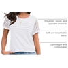 image:imageAUTOMET Short Sleeve Tops for Women Summer Dressy Casual Shirts 2026 BlouseWhite