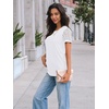 image:imageAUTOMET Short Sleeve Tops for Women Summer Dressy Casual Shirts 2026 BlouseWhite