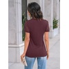 image:imageAUTOMET Short Sleeve Tops for Women Summer Dressy Casual Shirts 2026 BlouseWine Red
