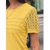 image:imageAUTOMET Short Sleeve Tops for Women Summer Dressy Casual Shirts 2026 BlouseYellow