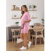 image:imageAUTOMET Women 2 Piece Sets Summer Outfits 2026 Two Piece Matching ClothingBabypink