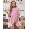 image:imageAUTOMET Women 2 Piece Sets Summer Outfits 2026 Two Piece Matching ClothingBabypink