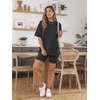 image:imageAUTOMET Women 2 Piece Sets Summer Outfits 2026 Two Piece Matching ClothingBlack Grey