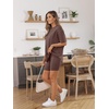 image:imageAUTOMET Women 2 Piece Sets Summer Outfits 2026 Two Piece Matching ClothingBrown