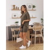 image:imageAUTOMET Women 2 Piece Sets Summer Outfits 2026 Two Piece Matching ClothingCoffee Grey