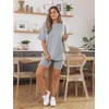 image:imageAUTOMET Women 2 Piece Sets Summer Outfits 2026 Two Piece Matching ClothingGrey