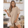 image:imageAUTOMET Women 2 Piece Sets Summer Outfits 2026 Two Piece Matching ClothingKhaki