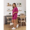 image:imageAUTOMET Women 2 Piece Sets Summer Outfits 2026 Two Piece Matching ClothingRose Red