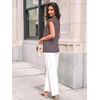 image:imageAUTOMET Women Lace Pleated Short Sleeve Shirts Summer Casual Dressy BlousesRose Taupe