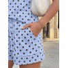 image:imageAUTOMET Womens 2 Piece Summer Matching Lounge Short Sets with PocketsBlue Polka Dots