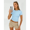 image:imageAUTOMET Womens 3 Pack Short Sleeve ShirtsBlack white babyblue