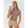 image:imageAUTOMET Womens 3 Pack Short Sleeve ShirtsBlack white coffeegrey