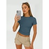 image:imageAUTOMET Womens 3 Pack Short Sleeve ShirtsBlack white haze Blue
