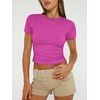 image:imageAUTOMET Womens 3 Pack Short Sleeve ShirtsBlack white hotpink