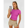 image:imageAUTOMET Womens 3 Pack Short Sleeve ShirtsBlack white hotpink