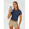 image:imageAUTOMET Womens 3 Pack Short Sleeve ShirtsBlack white navy