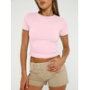 image:imageAUTOMET Womens 3 Pack Short Sleeve ShirtsBlack white pink
