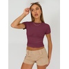 image:imageAUTOMET Womens 3 Pack Short Sleeve ShirtsBlack white winered