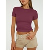 image:imageAUTOMET Womens 3 Pack Short Sleeve ShirtsBlack white winered
