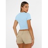 image:imageAUTOMET Womens Crewneck Short Sleeve TShirt Sexy Slim Fit Basic Going Out TopsBaby Blue