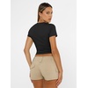 image:imageAUTOMET Womens Crewneck Short Sleeve TShirt Sexy Slim Fit Basic Going Out TopsBlack