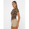 image:imageAUTOMET Womens Crewneck Short Sleeve TShirt Sexy Slim Fit Basic Going Out TopsLeopard