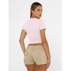 image:imageAUTOMET Womens Crewneck Short Sleeve TShirt Sexy Slim Fit Basic Going Out TopsLight Pink