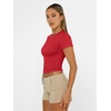 image:imageAUTOMET Womens Crewneck Short Sleeve TShirt Sexy Slim Fit Basic Going Out TopsRed