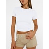 image:imageAUTOMET Womens Crewneck Short Sleeve TShirt Sexy Slim Fit Basic Going Out TopsWhite