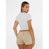 image:imageAUTOMET Womens Crewneck Short Sleeve TShirt Sexy Slim Fit Basic Going Out TopsWhite Dots