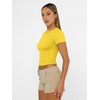 image:imageAUTOMET Womens Crewneck Short Sleeve TShirt Sexy Slim Fit Basic Going Out TopsYellow