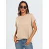 image:imageAUTOMET Womens Oversized Short Sleeve T Shirts Summer TopsApricot