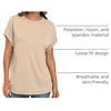 image:imageAUTOMET Womens Oversized Short Sleeve T Shirts Summer TopsApricot