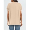 image:imageAUTOMET Womens Oversized Short Sleeve T Shirts Summer TopsApricot