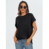 image:imageAUTOMET Womens Oversized Short Sleeve T Shirts Summer TopsBlack