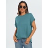 image:imageAUTOMET Womens Oversized Short Sleeve T Shirts Summer TopsBlue Green