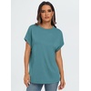 image:imageAUTOMET Womens Oversized Short Sleeve T Shirts Summer TopsBlue Green