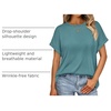 image:imageAUTOMET Womens Oversized Short Sleeve T Shirts Summer TopsBlue Green