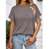 image:imageAUTOMET Womens Oversized Short Sleeve T Shirts Summer TopsCoffee Grey