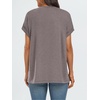 image:imageAUTOMET Womens Oversized Short Sleeve T Shirts Summer TopsCoffee Grey