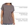 image:imageAUTOMET Womens Oversized Short Sleeve T Shirts Summer TopsCoffee Grey