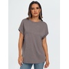 image:imageAUTOMET Womens Oversized Short Sleeve T Shirts Summer TopsCoffee Grey