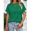 image:imageAUTOMET Womens Oversized Short Sleeve T Shirts Summer TopsGreen
