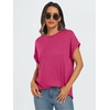 image:imageAUTOMET Womens Oversized Short Sleeve T Shirts Summer TopsHot Pink
