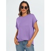 image:imageAUTOMET Womens Oversized Short Sleeve T Shirts Summer TopsLavender