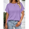 image:imageAUTOMET Womens Oversized Short Sleeve T Shirts Summer TopsLavender
